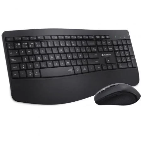 Teclado + raton subblim combo dual office prowave negro