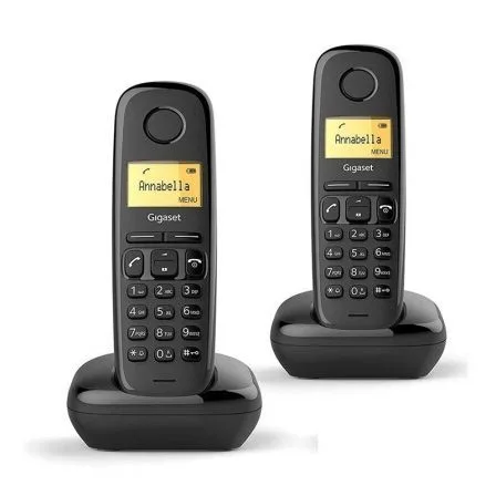 Gigaset A170 Inalámbrico DECT Duo Negro