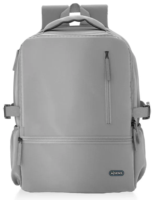 Mochila Aisens ASBG-BP087-GR para Portátiles hasta 15.6"/ Impermeable/ Gris