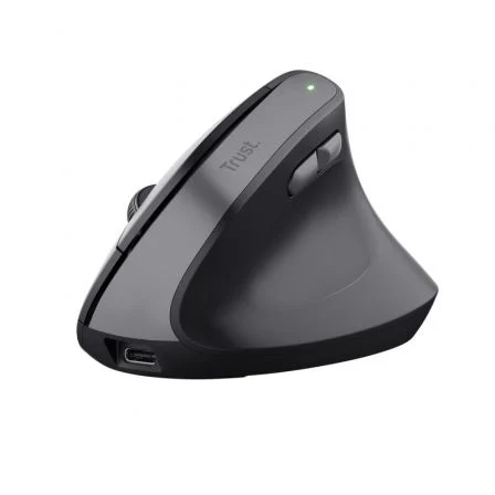 Ratón Vertical Inalámbrico Trust Bayo II/ Batería recargable/ Hasta 2400 DPI