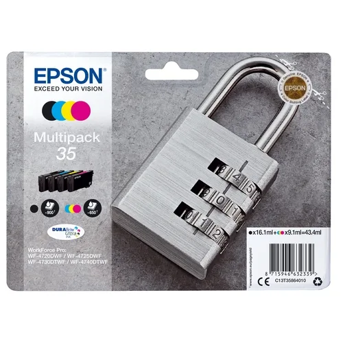 Multipack cartucho tinta epson 35 c13t35864010 negro - cian - amarillo - magenta