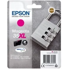 Cartucho tinta epson c13t35934010 magenta xl durabrite ultra ink 35xl - 1900 paginas - candado