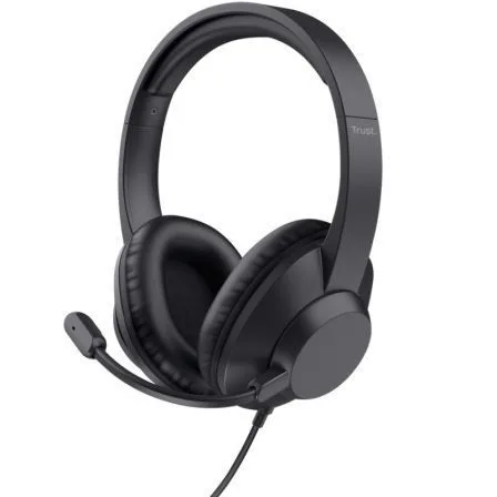 Auriculares Trust Ayda Max/ con Micrófono/ Jack 3.5/ Negros