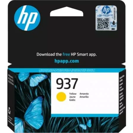 Cartucho tinta hp 937 4s6w4ne amarillo