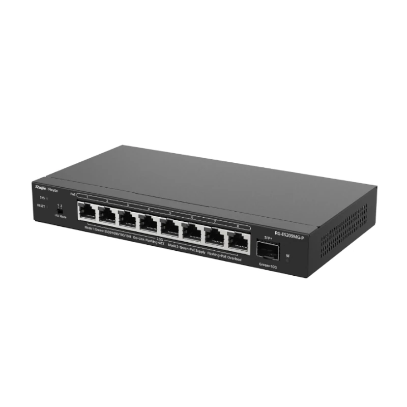 Reyee ES209MG-P Switch 5xmGB PoE 1xSFP+ 130W
