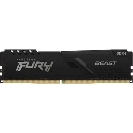 Memoria ram ddr4 16gb kingston - 3200mhz - pc4 - 25600 - fury beast rgb - negro - 1.2v