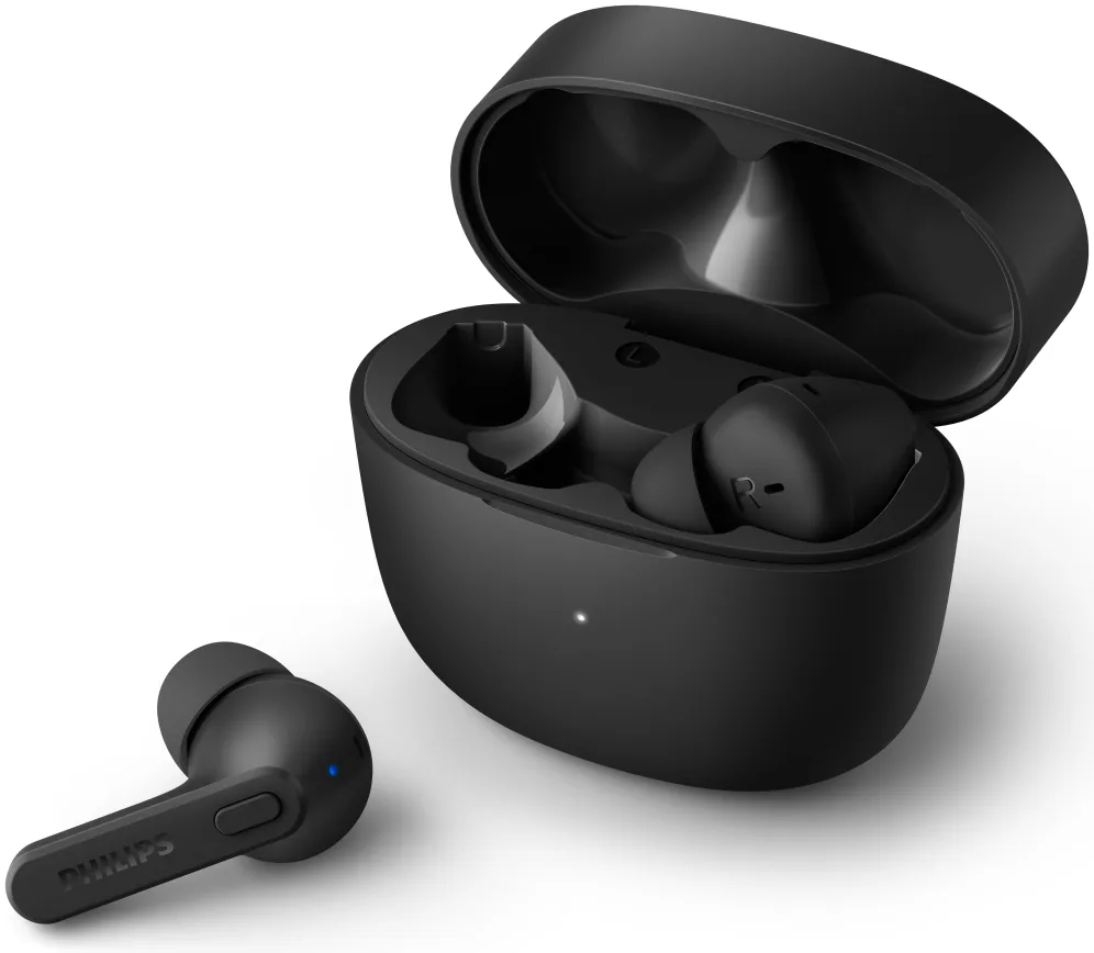 Auriculares bluetooth philips tat2206bk - 00 black ipx4 estuche de carga