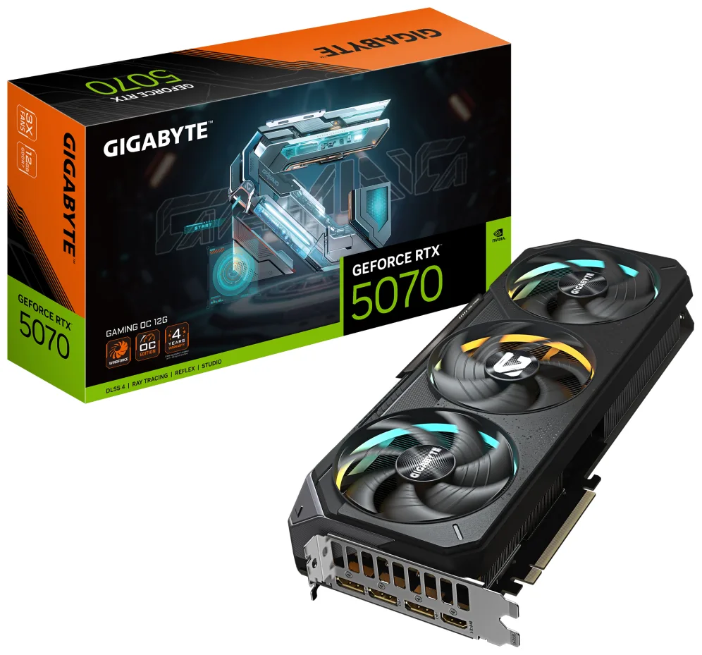Gigabyte VGA NVIDIA RTX 5070 OC 12GB DDR7 GAMING