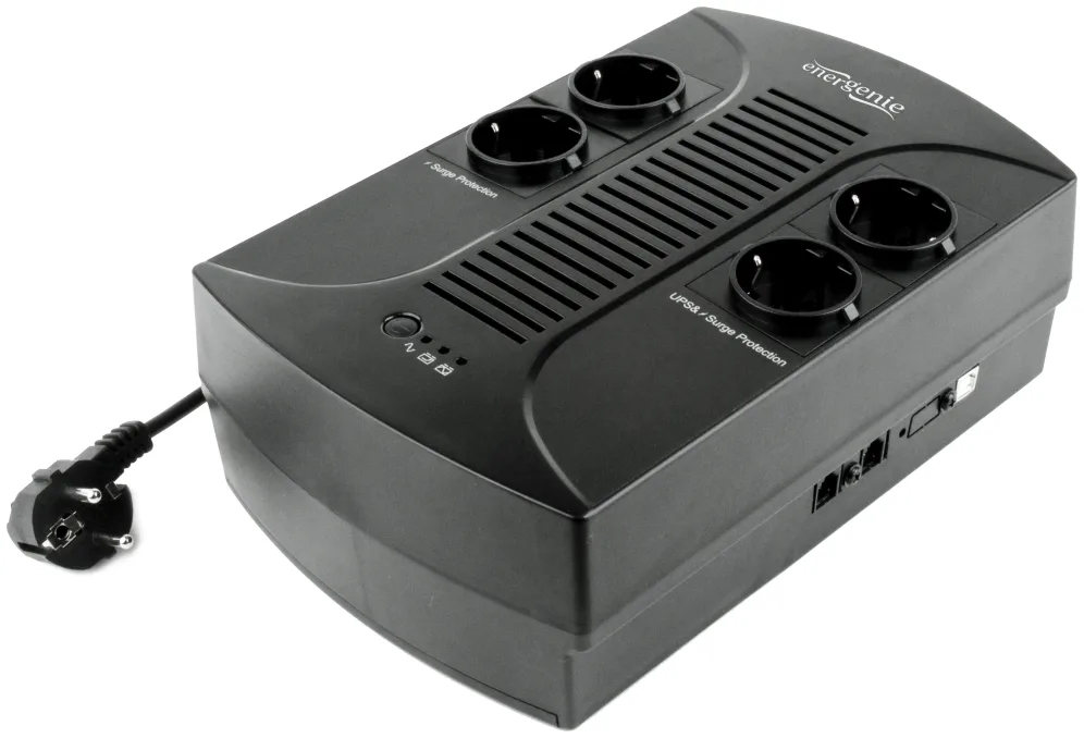 Gembird EG-UPS-001 sistema de alimentación ininterrumpida (UPS) 0,65 kVA 390 W 4 salidas AC