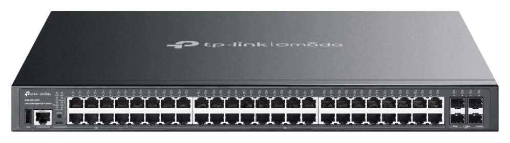 TP-Link Omada SG5452XMPP switch Gestionado L3 Gigabit Ethernet (10/100/1000) Energía sobre Ethernet (PoE) Negro