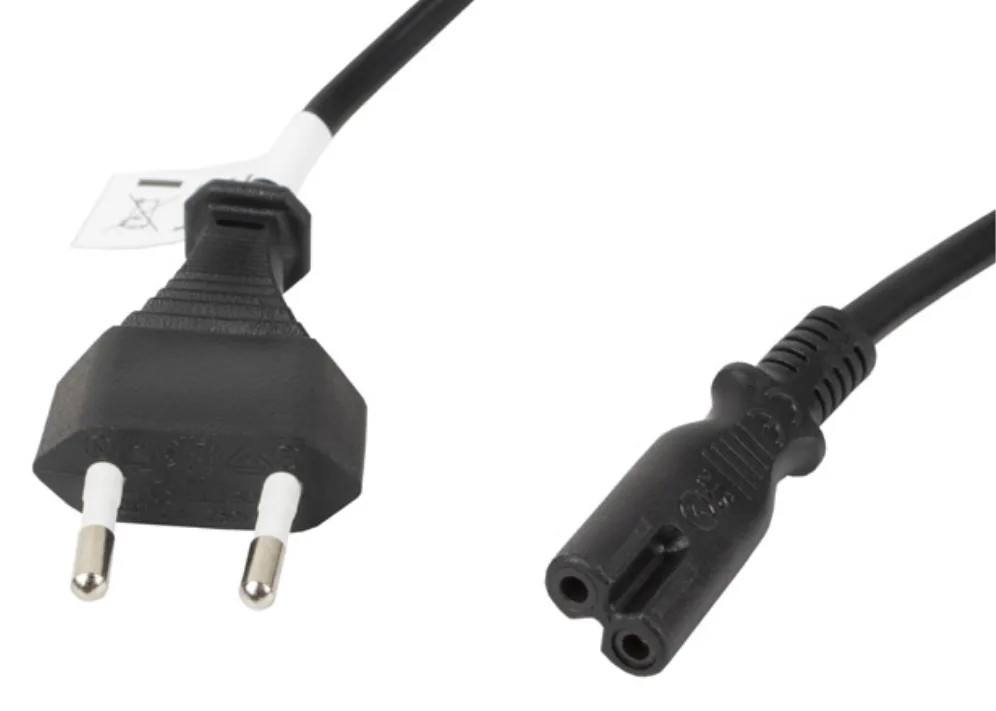 Cable de alimentacion lanberg ocho cee 7 - 16 a iec320 c7 1.8m