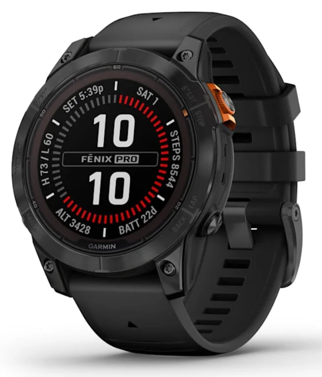 Garmin fenix 7 Pro Solar Edition 3,3 cm (1.3") MIP 47 mm Digital 260 x 260 Pixeles Pantalla táctil Negro, Gris Wifi GPS (satélite)