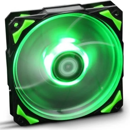 Ventilador caja nox hummer h - fan led 120mm negro led verde