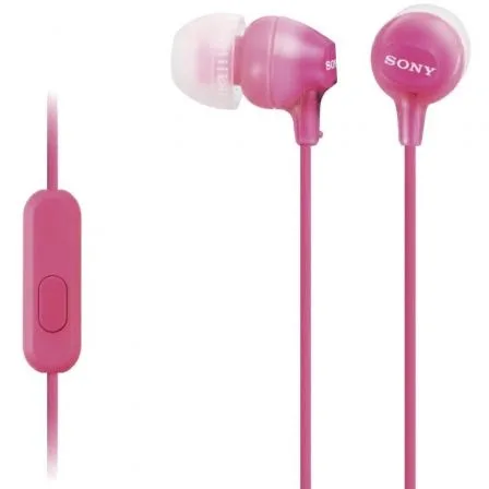 Auriculares sony mdr - ex15appiz jack 3.5mm rosa