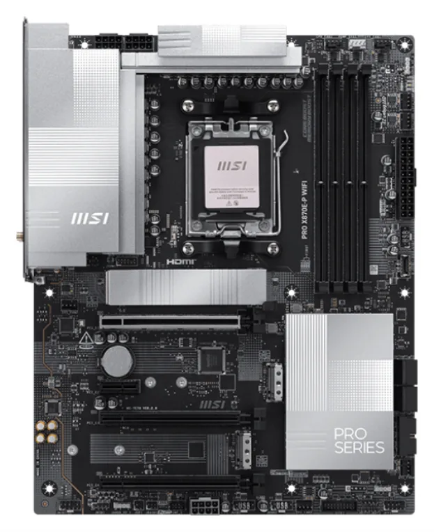 Placa base msi am5 pro x870e - p wifi ddr5 atx