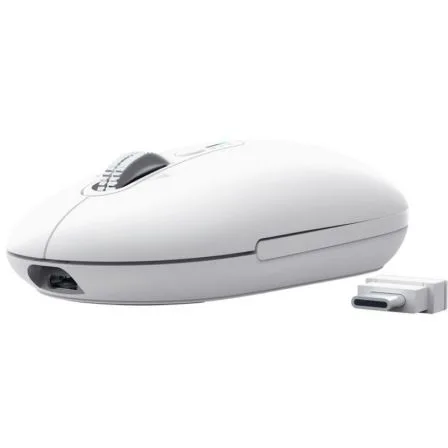 Ratón Inalámbrico Trust Seron 26019/ Batería recargable/ Hasta 3200 DPI/ Blanco