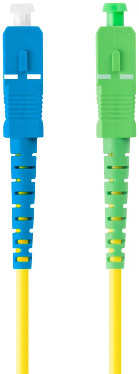 Latiguillo fibra optico sc - apc a sc - upc lanberg 1m mono simplex g657a1 lszh amarillo