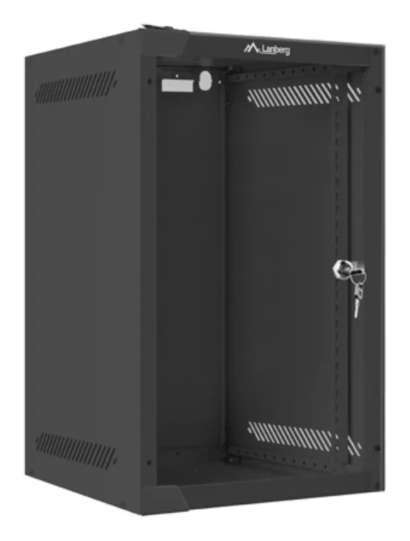 Armario rack lanberg 9u 280x310 auto ensamblado 10 pulgadas hasta 20 kg negro