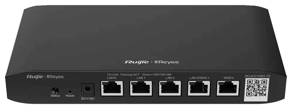 Ruijie Networks RG-EG105G-V2 router Gigabit Ethernet Negro