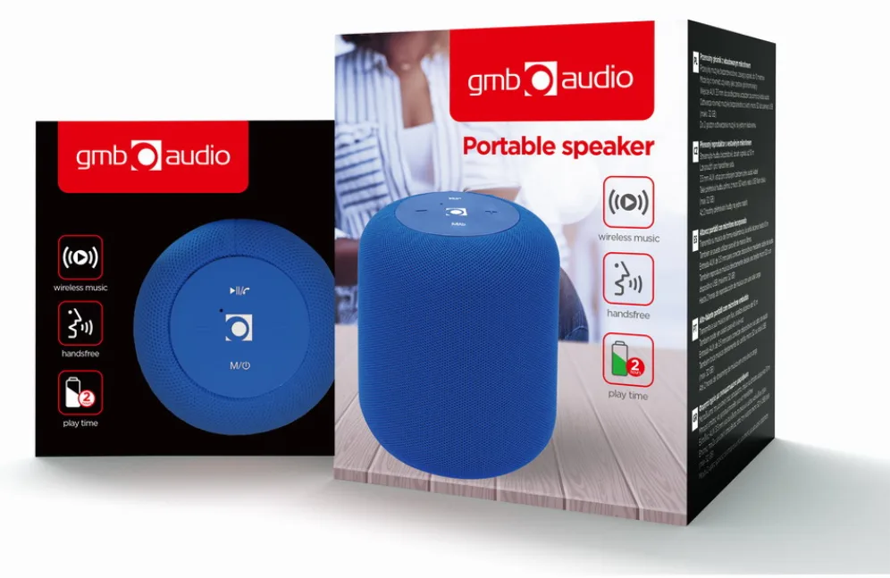 Gembird SPK-BT-15-B altavoz portátil o de fiesta Altavoz monofónico portátil Azul 5 W