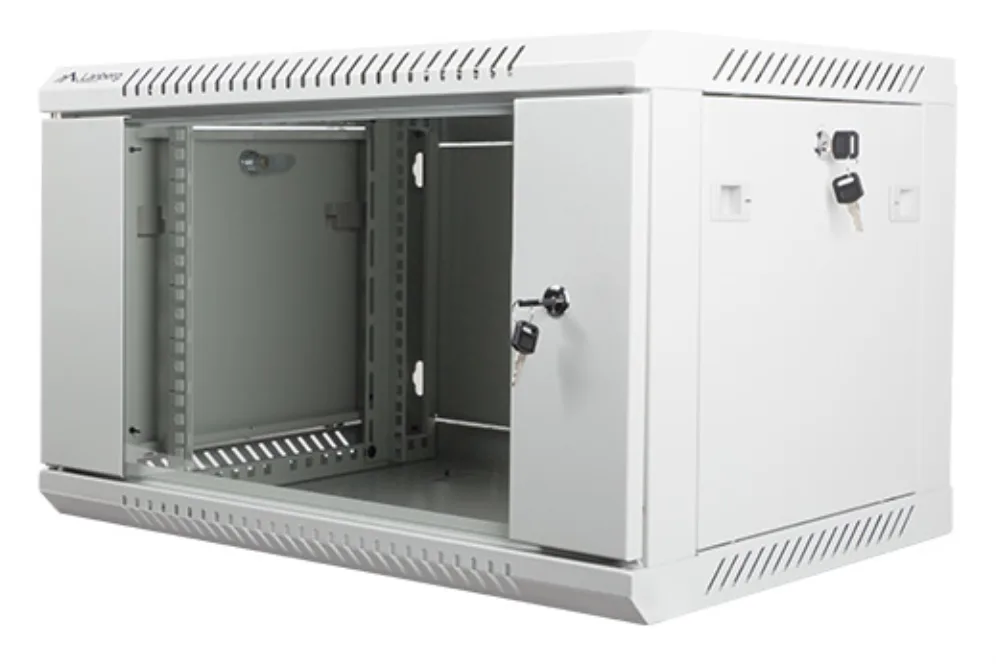 Armario lanberg 19 pulgadas 6u - 600x450 gris