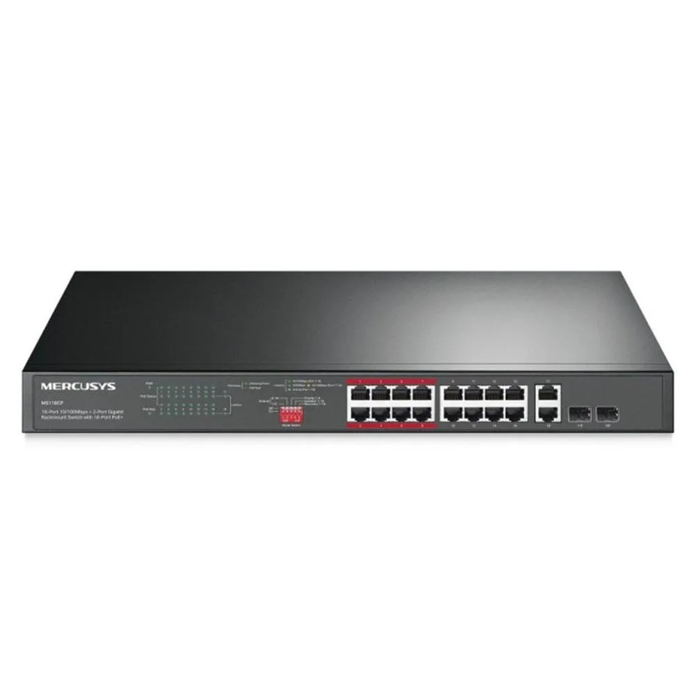Switch mercusys ms118cp 18 puertos