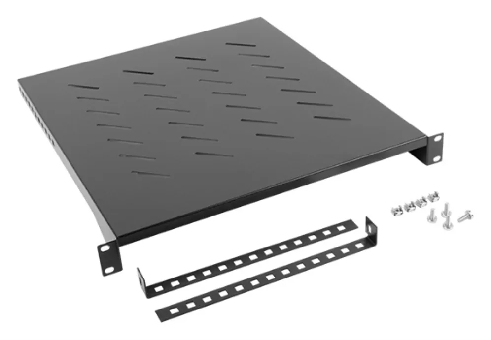 Bandeja lanberg fija 1u 483x500 mm hasta 25 kg rack de 19 negro