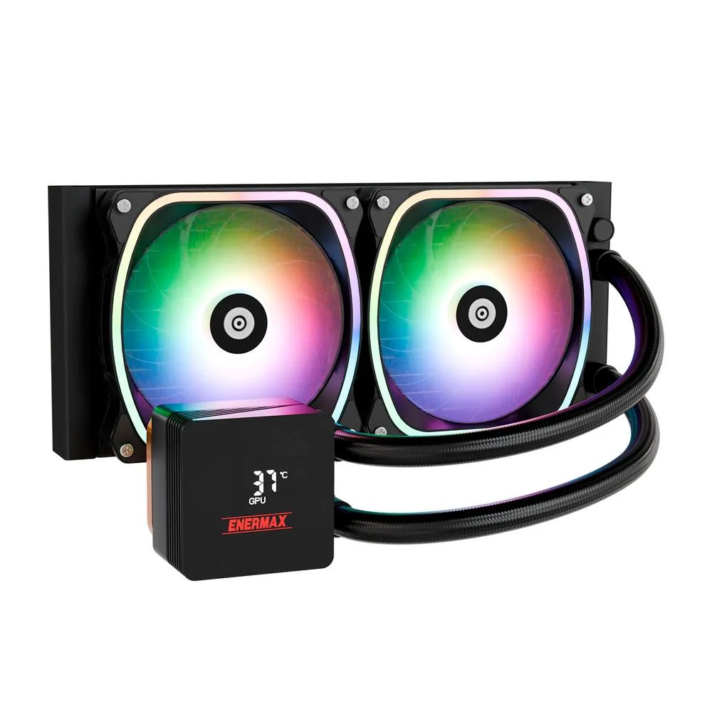 Kit refrigeracion liquida cpu enermax aquafusion ii 240mm gaming 2 x12cm