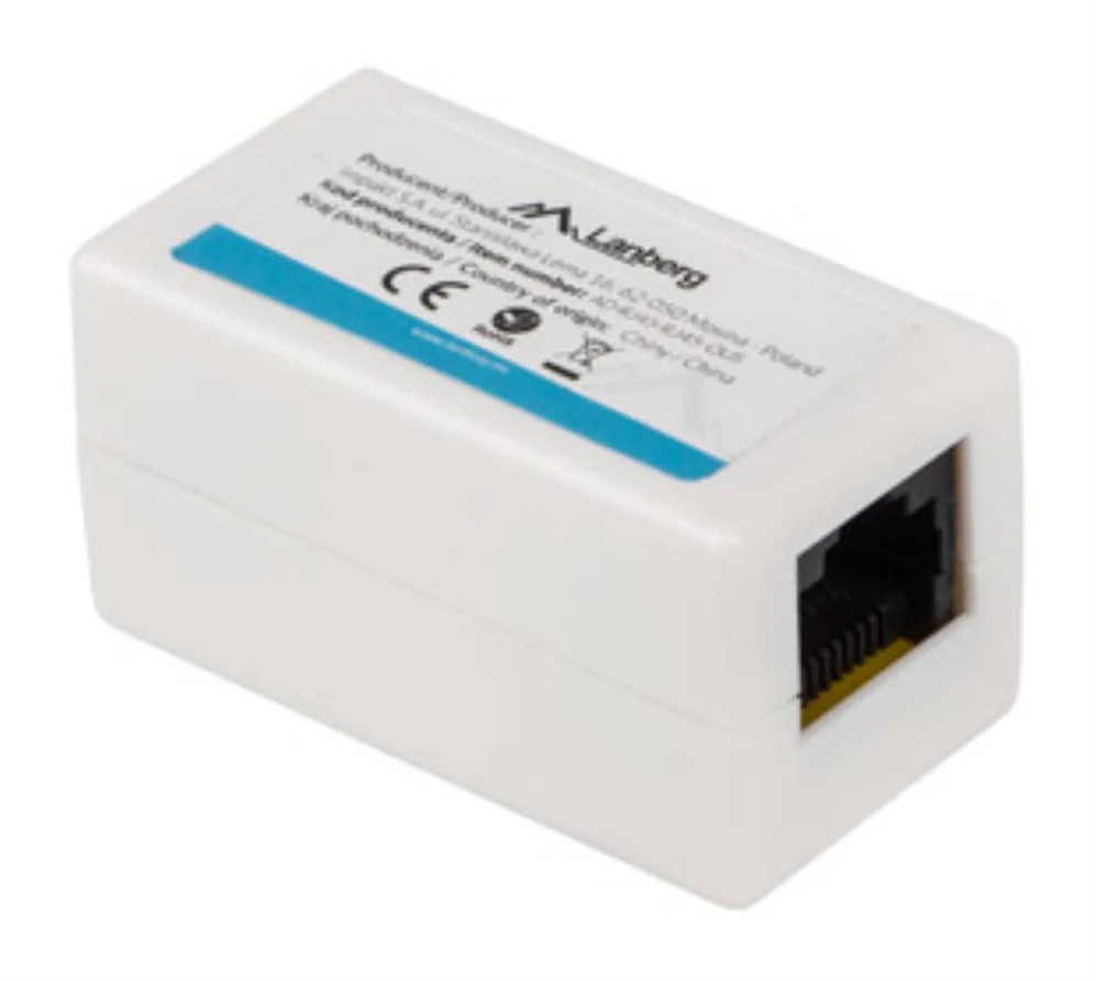 Adaptador cat6 lanberg utp rj45 hembra - hembra