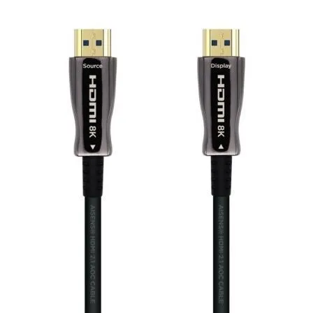Cable HDMI 2.1 AOC 8K Aisens A153-0522/ HDMI Macho - HDMI Macho/ 60m/ Negro