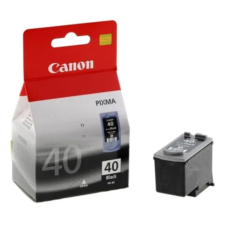 Cartucho tinta canon pg 40 negro 16ml pixma 1600 - 2200 - 2600 - mp150 - 170 - 190 - 450 - pg40