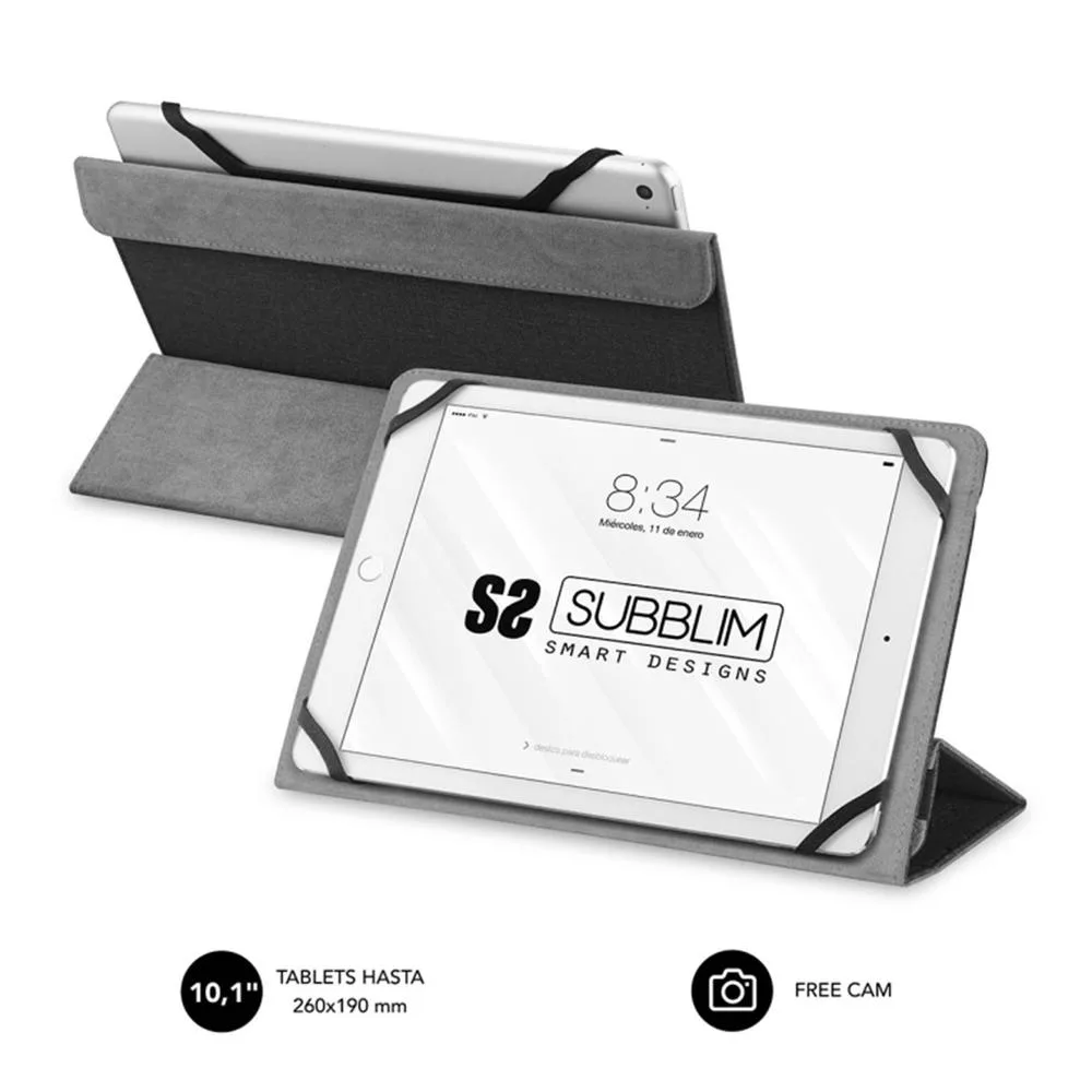 Funda subblim freecam case para tablet 10.1 pulgadas negro