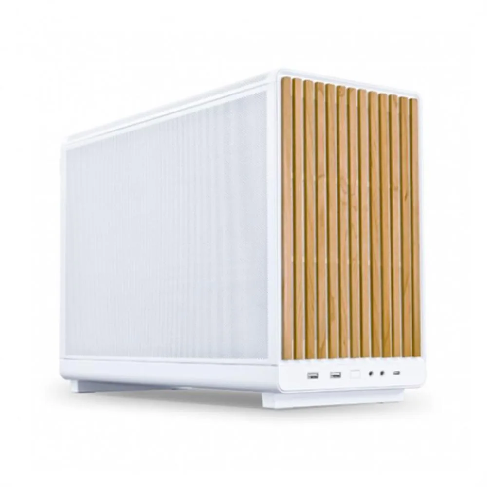 Caja ordenador lian li x dan a3 mini atx madera blanca