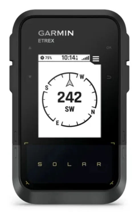 Garmin eTrex Solar navegador De mano 5,49 cm (2.16") 141 g Negro, Gris