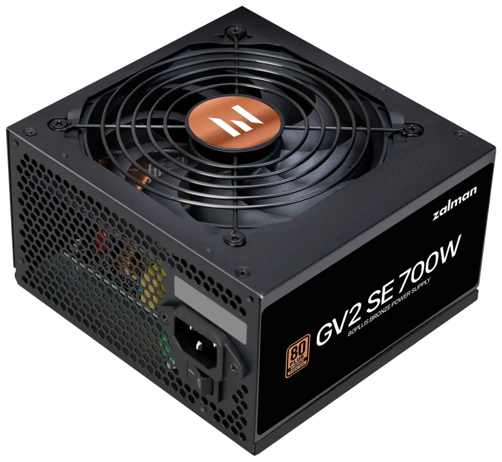 Zalman ZM700-GV2SE unidad de fuente de alimentación 700 W 20+4 pin ATX ATX Negro