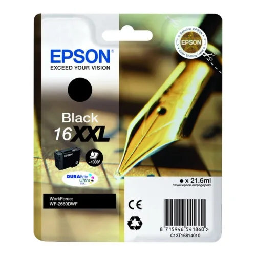 Cartucho tinta epson t168140 negro xxl wf2660dwf - pluma