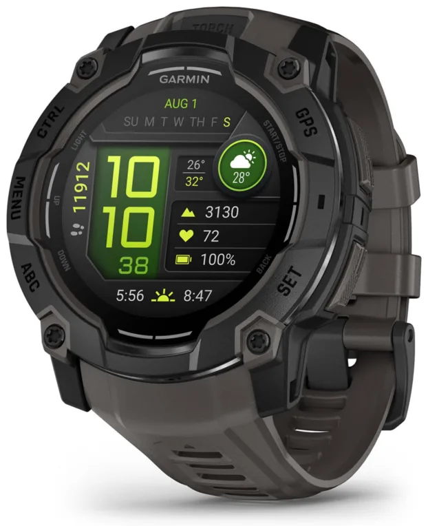 Smartwatch garmin instinct 3 amoled gps 1.3 pulgadas 4gb linterna sensor avanzado negro