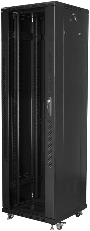 Armario lanberg rack 19 pulgadas 42u 600x600 flat pack black negro