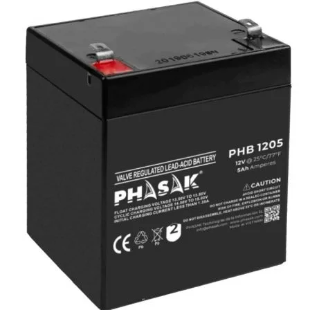 Bateria phasak phb 1205 compatible para sais 5ah 12v acido - plomo