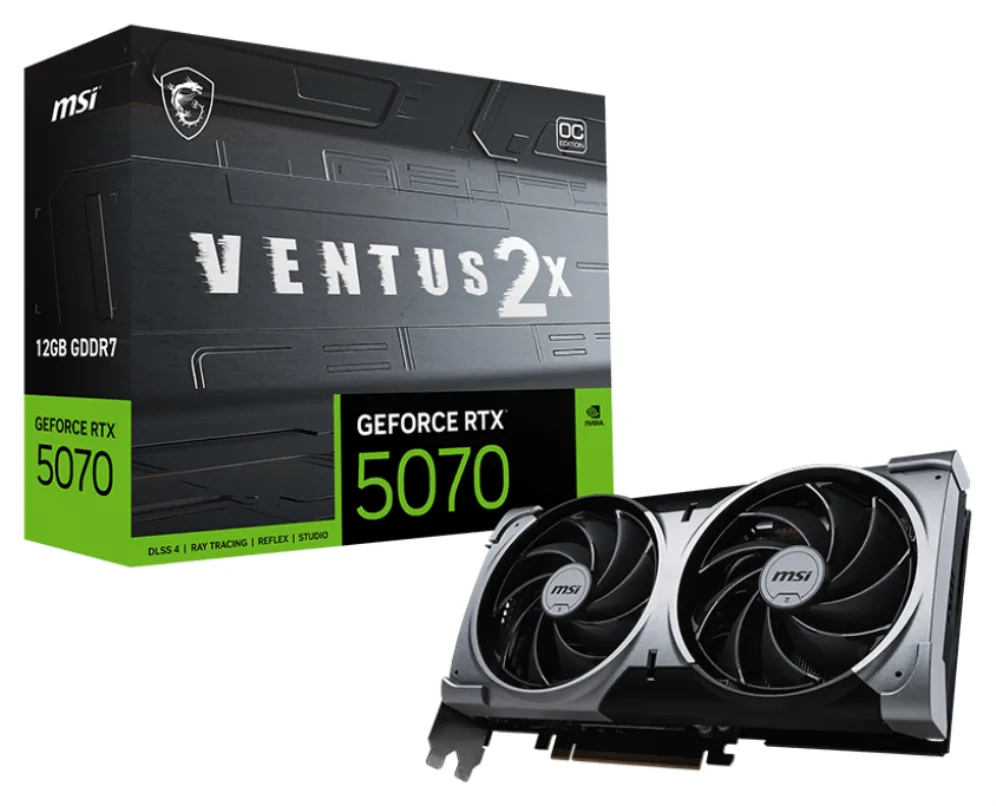 MSI VGA NVIDIA RTX 5070 12G VENTUS 2X OC DDR7