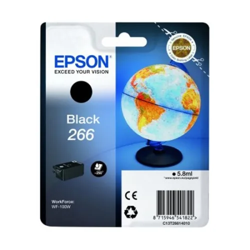 Cartucho tinta epson t266140 negro wf - 100w - planeta tierra