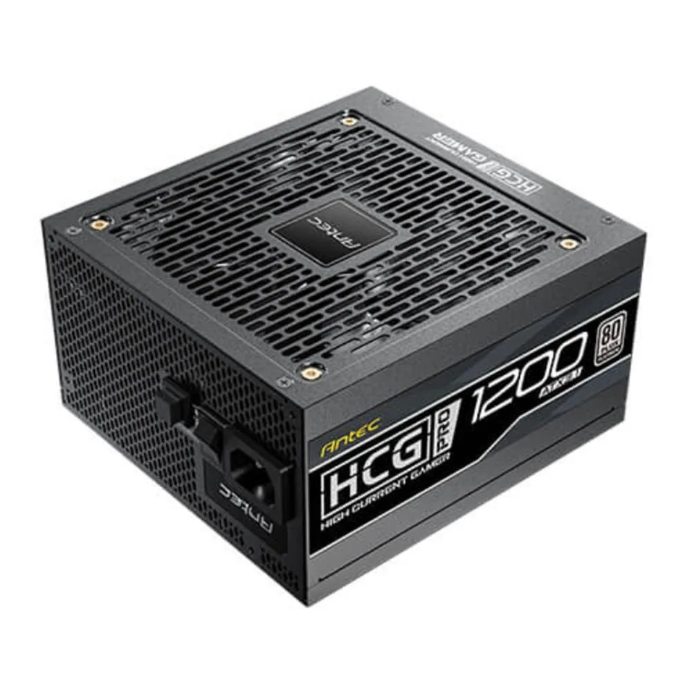 Antec HIGH CURRENT GAMER HCG1200 PRO Platinum ATX 3.1 unidad de fuente de alimentación 1200 W 20+4 pin ATX Negro