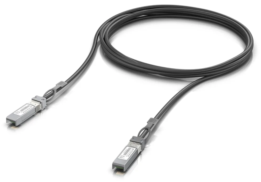 Ubiquiti UACC-DAC-SFP28-3M Cable de fibra óptica e InfiniBand Negro