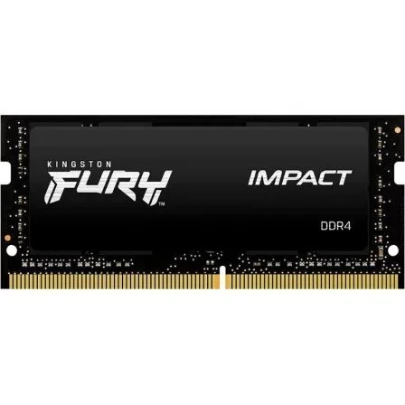Memoria ram ddr4 32gb kingston - 3200mhz - pc4 - 25600 - fury impact - sodimm - negro - 1.2v