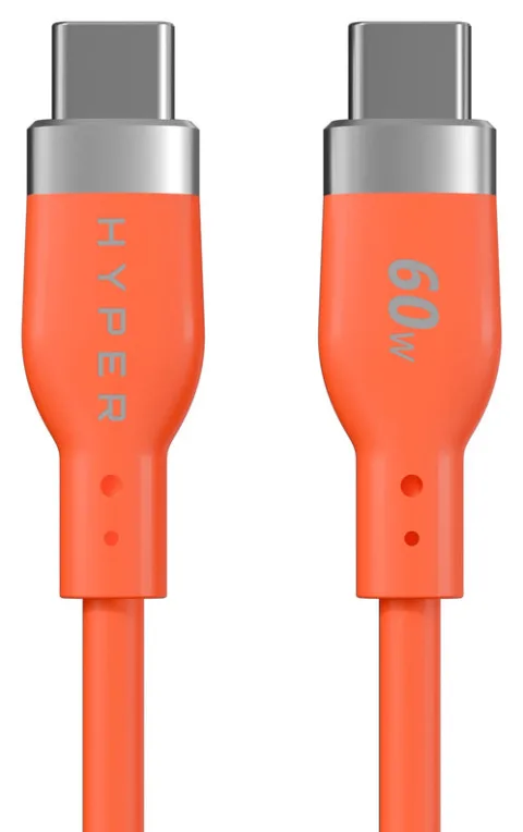 Targus HyperJuice Flex cable USB USB 2.0 1,5 m USB C 0,48 Gbit/s 60 W Naranja