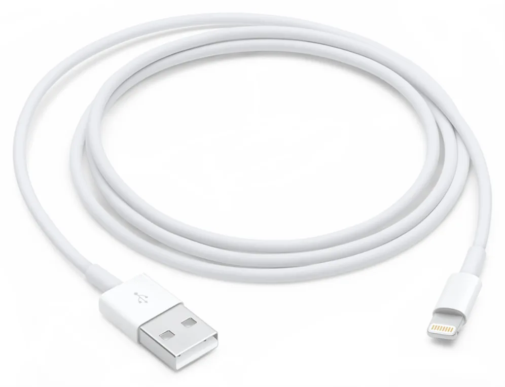 Apple MXLY2ZM/A cable de conector Lightning 1 m Blanco