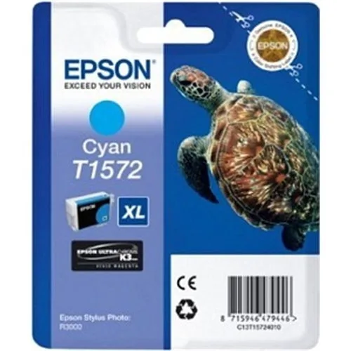 Cartucho tinta epson t157240 cian photo r3000 - c13t15724010 - tortuga