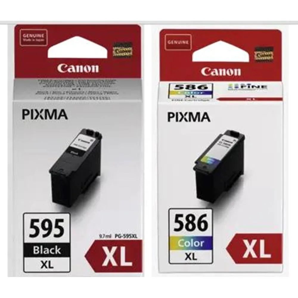 Multipack canon pg - 595xl - cl - 586xl pvp 4x6 photo paper gp - 501 50 hojas