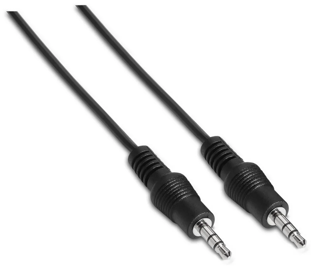 Cable Estéreo Aisens A128-0141/ Jack 3.5 Macho - Jack 3.5 Macho/ Hasta 0.1W/ 30cm/ Negro