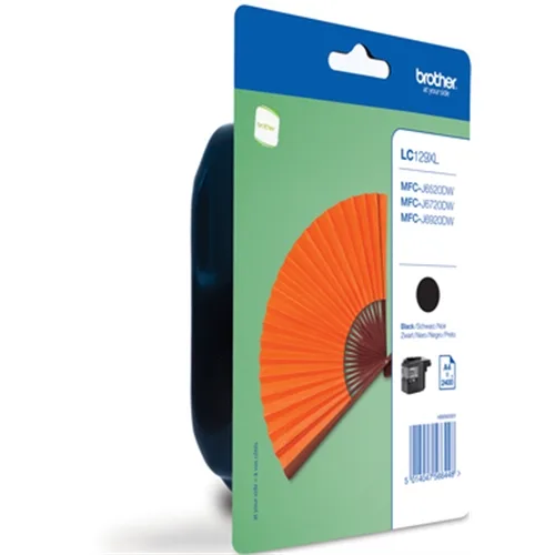 Cartucho tinta brother lc129xlbk negro 2400 paginas mfc j6520dw - j6720dw - j6920dw